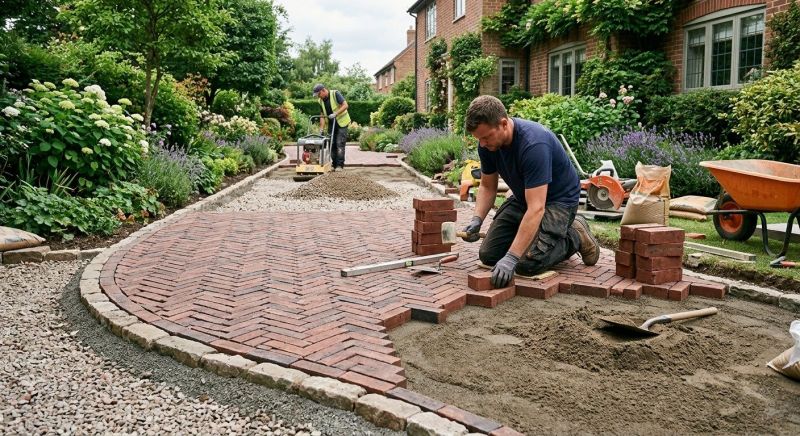 Brick Landscaping Installation in West Hartford, CT