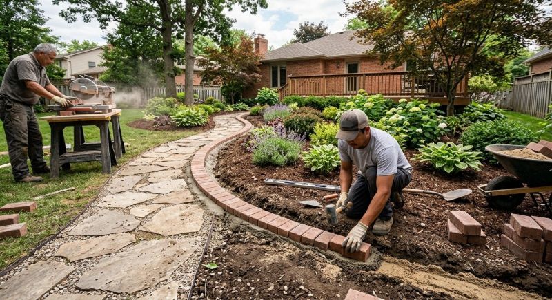 Brick Landscaping Installation in Stamford, CT