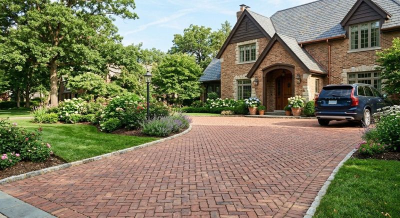 Brick Driveway Installation in Framingham, MA