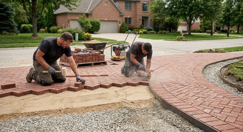 Brick Hardscaping Installation in Boston, MA