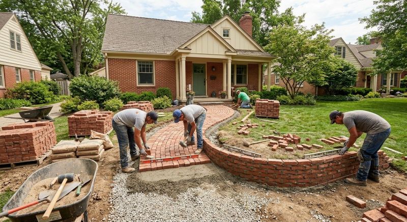 Brick Landscaping Installation in Stamford, CT