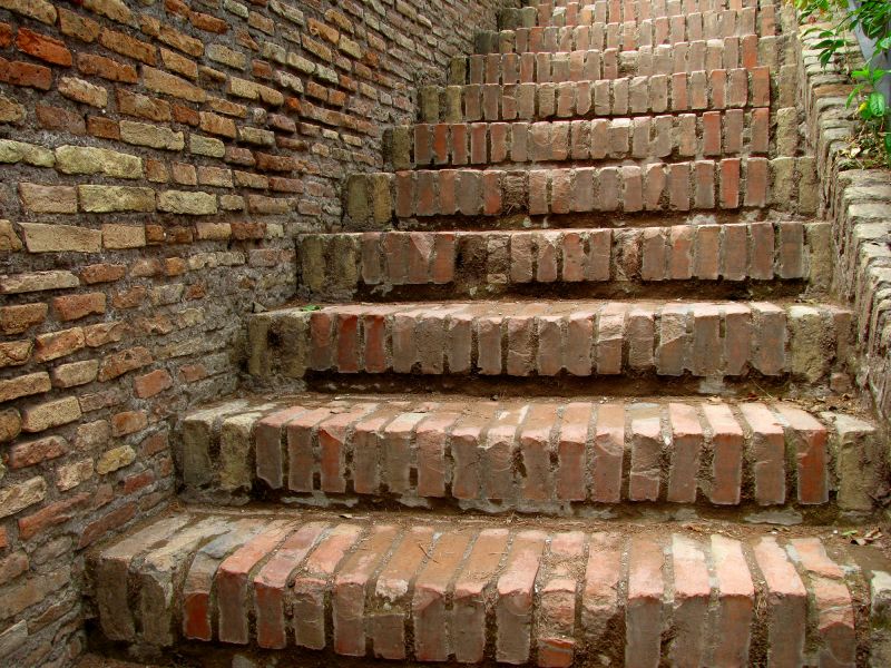Damaged Brick Steps