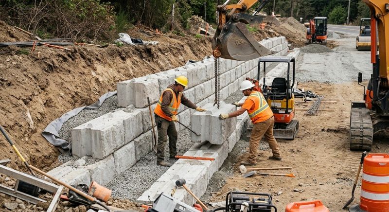 Concrete Blocks Installation in Stamford, CT